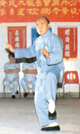GM Huang form - 'separation of left foot'